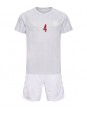 Billige Danmark Simon Kjaer #4 Bortedraktsett Barn VM 2022 Kortermet (+ Korte bukser)